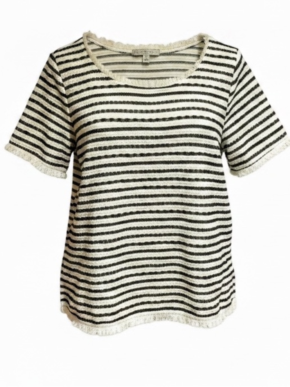Green envelope striped top